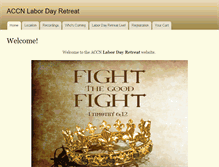 Tablet Screenshot of accnlabordayretreat.org